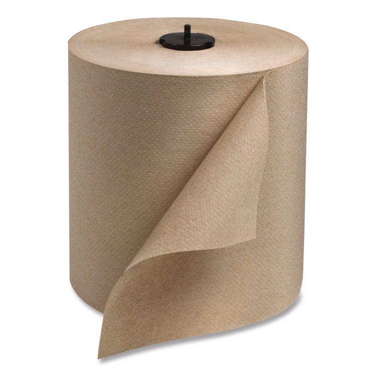 Basic Paper Wiper Roll Towel, 1-Ply, 7.68" x 1,150 ft, Natural, 4 Rolls/Carton