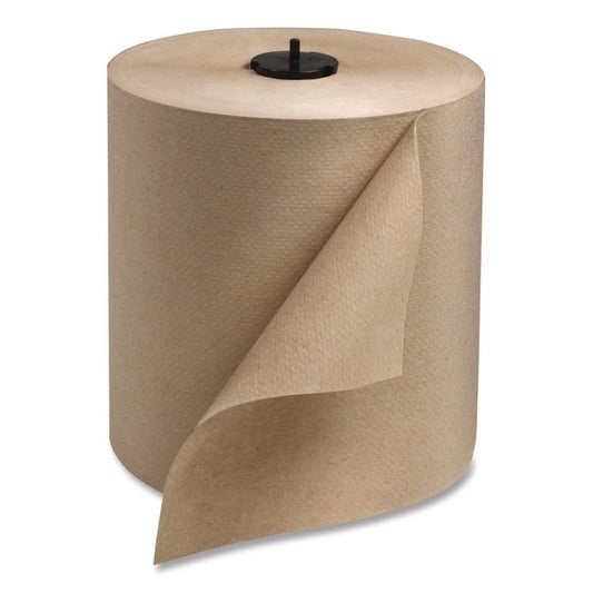 Basic Paper Wiper Roll Towel, 1-Ply, 7.68" x 1,150 ft, Natural, 4 Rolls/Carton