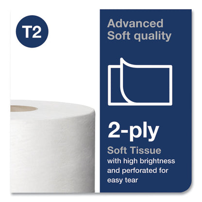 Advanced Jumbo Bath Tissue, Septic Safe, 2-Ply, 3.48" x 751 ft, White, 12 Rolls/Carton