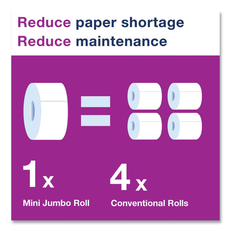Advanced Jumbo Bath Tissue, Septic Safe, 2-Ply, 3.48" x 751 ft, White, 12 Rolls/Carton