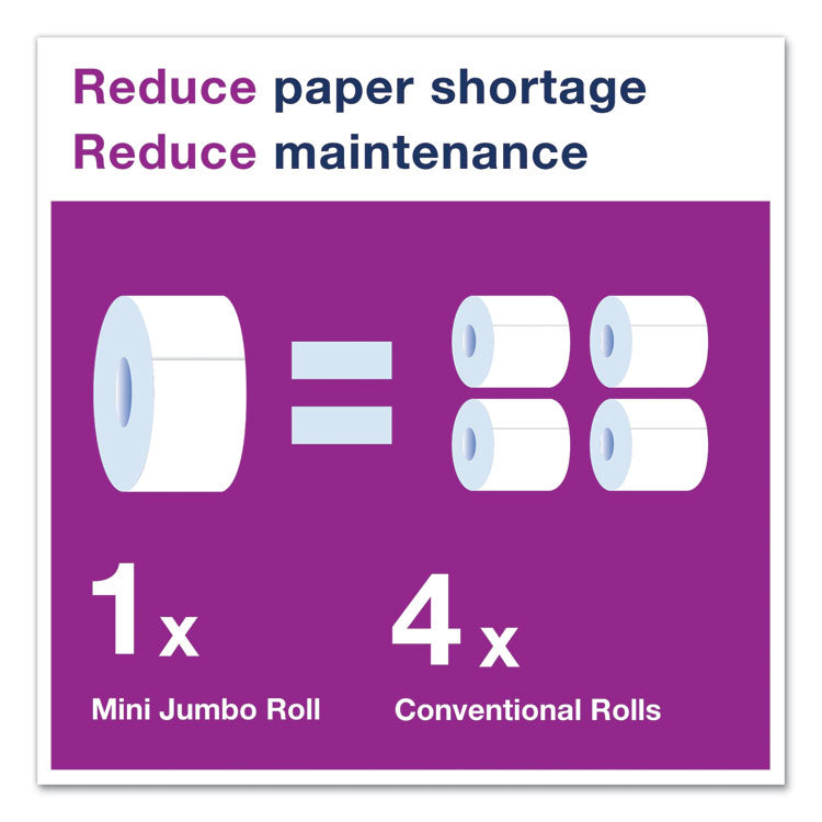 Advanced Jumbo Bath Tissue, Septic Safe, 1-Ply, 3.48" x 1,200 ft, White, 12 Rolls/Carton