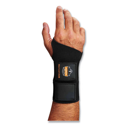 ProFlex 675 Ambidextrous Double Strap Wrist Support, Small, Fits Left Hand/Right Hand, Black