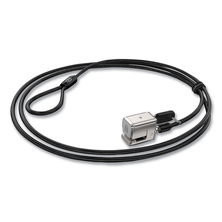 5340016952543, SKILCRAFT Kensington Keyed Computer Lock for Surface Pro/Surface Go, 6 ft, Black/Silver