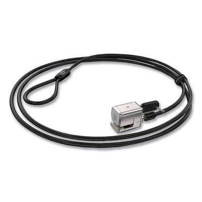 5340016952543, SKILCRAFT Kensington Keyed Computer Lock for Surface Pro/Surface Go, 6 ft, Black/Silver