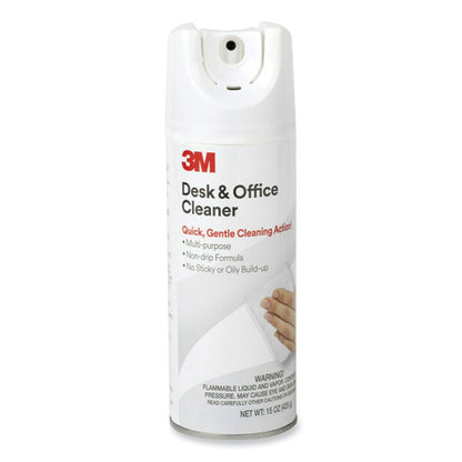 Desk and Office Spray Cleaner, Unscented, 15 oz Aerosol Spray