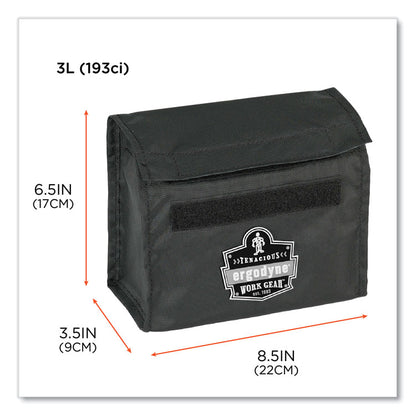 Arsenal 5180 Half Mask Respirator Waist Pack, 8.5 x 3.5 x 6.5, Black