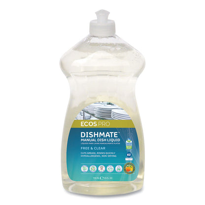 Dishmate Manual Dish Liquid, Unscented, 25 oz Bottle