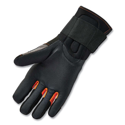 ProFlex 9012 Certified AV Gloves + Wrist Support, EN388: 2121X, 15.5" Long, 2X-Large, Black, Pair
