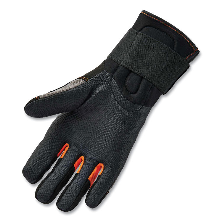 ProFlex 9012 Certified AV Gloves + Wrist Support, EN388: 2121X, 15.5" Long, X-Large, Black, Pair