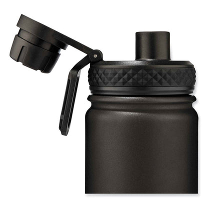 Chill-Its 5152 Insulated Stainless Steel Water Bottle, 25 oz, Metal, Black