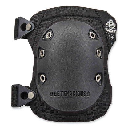 ProFlex 335 Slip-Resistant Rubber Cap Knee Pads, Buckle Closure, One Size Fits Most, Black Cap, Pair