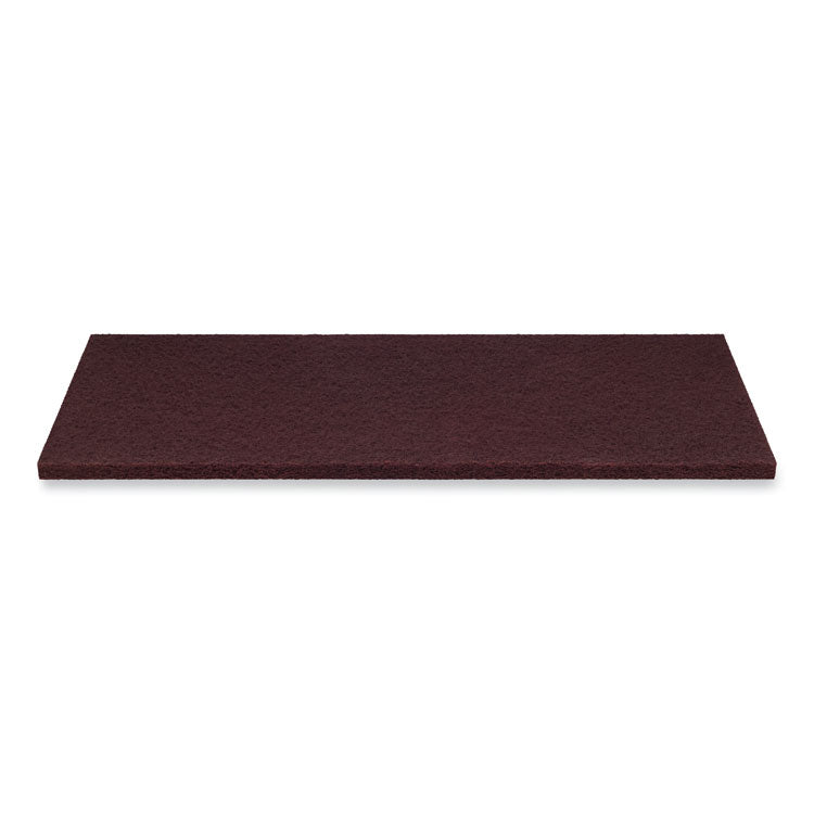 Surface Preparation Pad Plus, 18 x 12, Maroon, 5/Carton