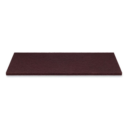 Surface Preparation Pad Plus, 18 x 12, Maroon, 5/Carton