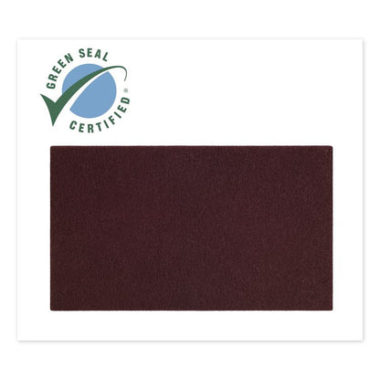 Surface Preparation Pad Plus, 18 x 12, Maroon, 5/Carton