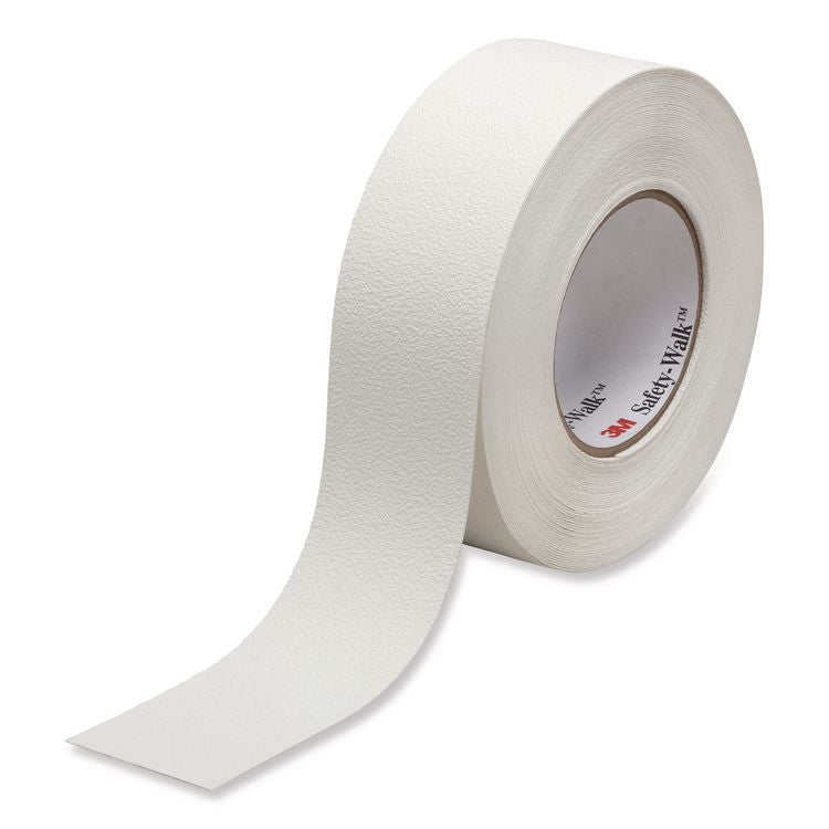 Slip-Resistant Fine Resilient Tapes and Treads, 4" x 60 ft, White