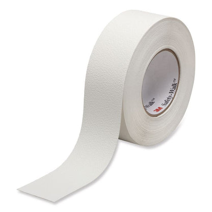 Slip-Resistant Fine Resilient Tapes and Treads, 4" x 60 ft, White