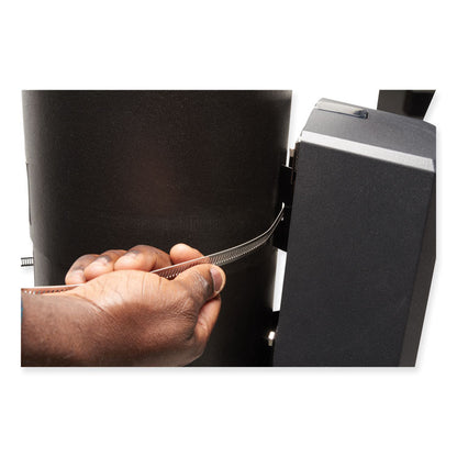 CS4 All-Weather Dispenser Pole Bracket, Silver