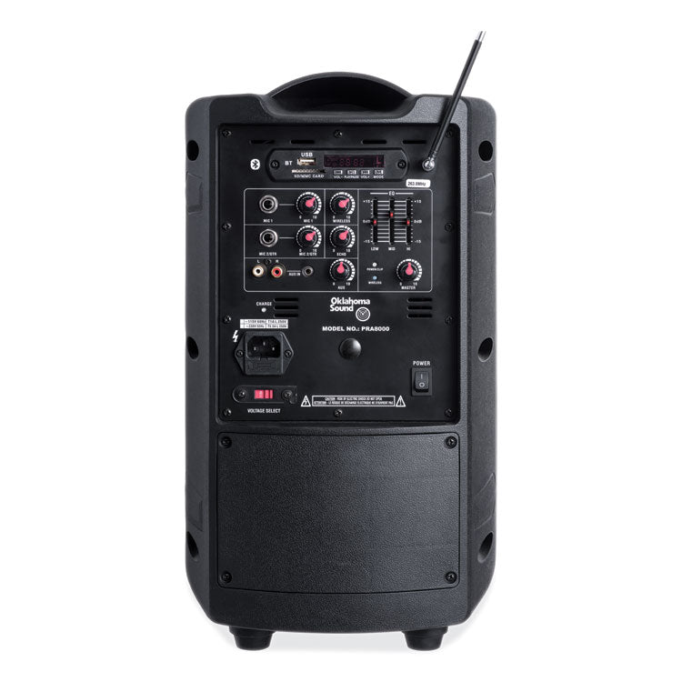 Wireless PA System with Wireless Tie Clip Microphone, 40 W, Black
