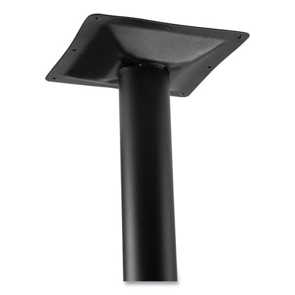 Cafe Table, 36" Diameter x 42h, Round Top/Base, Gray Nebula Top, Black Base