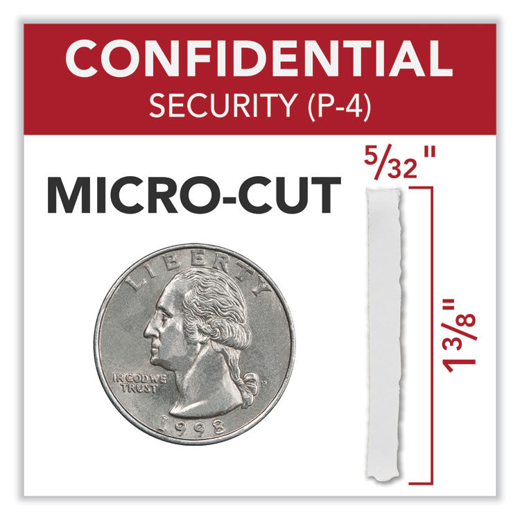 Momentum X22-23 Micro-Cut P-4 Anti-Jam Shredder, 22 Manual Sheet Capacity