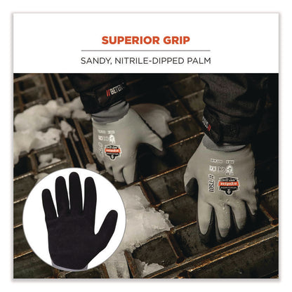 ProFlex 7501 Coated Waterproof Winter Gloves, EN388: 2131X, 11" Long, 2X-Large, Gray, Pair