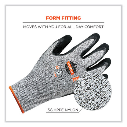 ProFlex 7031-CASE ANSI A3 Nitrile-Coated CR Gloves, EN388: 4X42C, 10" Long, X-Large, Gray, 144 Pairs/Carton