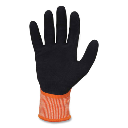 ProFlex 7551-CASE ANSI A5 Coated Waterproof CR Gloves, EN388: 4X43E, 10.5" Long, Large, Orange, 144 Pairs/Carton