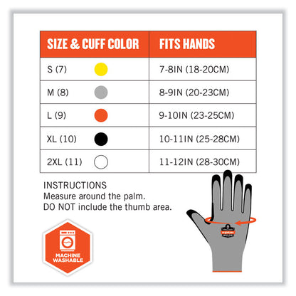 ProFlex 7031-CASE ANSI A3 Nitrile-Coated CR Gloves, EN388: 4X42C, 9.5" Long, Medium, Gray, 144 Pairs/Carton