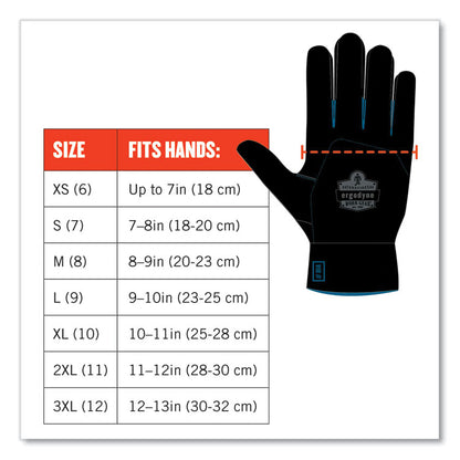 ProFlex 7551-CASE ANSI A5 Coated Waterproof CR Gloves, EN388: 4X43E, 10.5" Long, Large, Orange, 144 Pairs/Carton