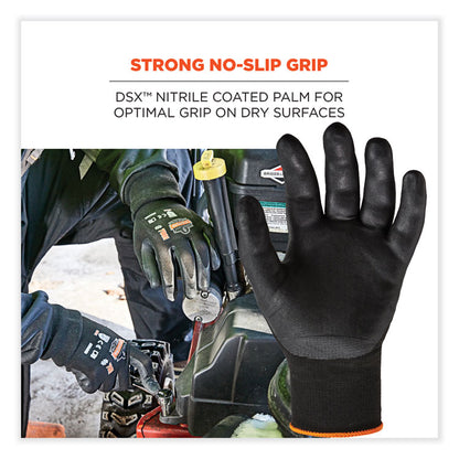 ProFlex 7001-CASE Nitrile Coated Gloves, EN388: 4121X, 9.25" Long, 2X-Large, Black, 144 Pairs/Carton