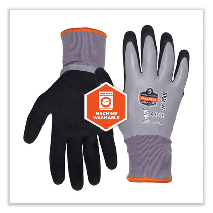 ProFlex 7501-CASE Coated Waterproof Winter Gloves, EN388: 2131X, 10.5" Long, Large, Gray, 144 Pairs/Carton
