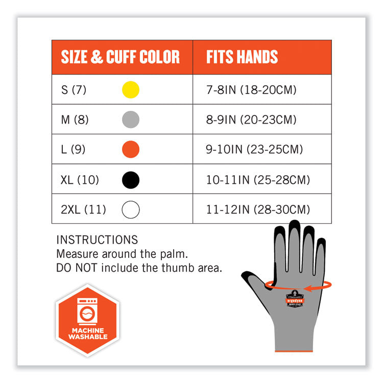 ProFlex 7031 ANSI A3 Nitrile-Coated CR Gloves, EN388: 4X42C, 10.5" Long, 2X-Large, Gray, Pair