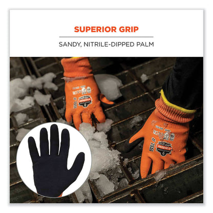 ProFlex 7551 ANSI A5 Coated Waterproof CR Gloves, EN388: 4X43E, 11" Long, X-Large, Orange, Pair