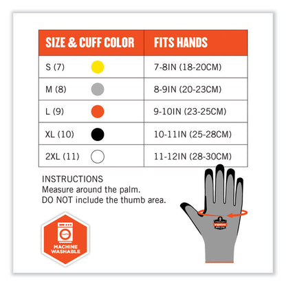 ProFlex 7031 ANSI A3 Nitrile-Coated CR Gloves, EN388: 4X42C, 9.5" Long, Small, Gray, Pair