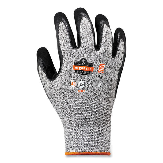 ProFlex 7031 ANSI A3 Nitrile-Coated CR Gloves, EN388: 4X42C, 9.5" Long, Medium, Gray, Pair