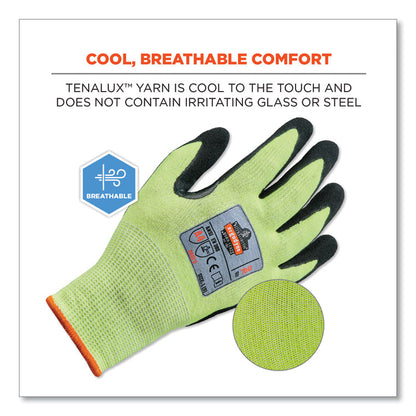 ProFlex 7041-CASE ANSI A4 Nitrile Coated CR Gloves, EN388: 4X42D, 11" Long, X-Large, Lime, 144 Pairs/Carton