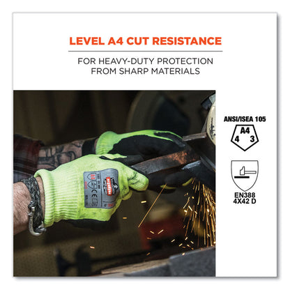 ProFlex 7041 ANSI A4 Nitrile-Coated CR Gloves, EN388: 4X42D, 11" Long, X-Large, Lime, Pair