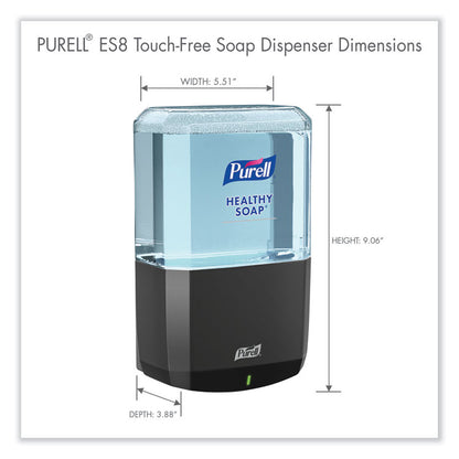 ES8 Soap Touch-Free Dispenser, 1,200 mL, 5.25 x 8.8 x 12.13, Graphite