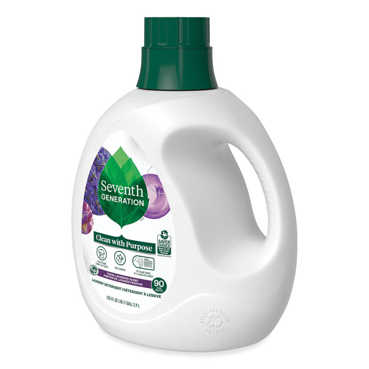 Natural Liquid Laundry Detergent, Fresh Lavender Scent, 135 oz Bottle, 4/Carton
