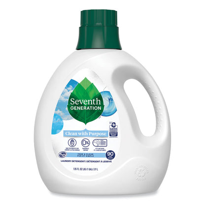 Natural Liquid Laundry Detergent, Fragrance-Free, 135 oz Bottle, 4/Carton