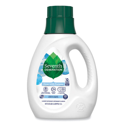 Natural Liquid Laundry Detergent, Fragrance-Free, 45 oz Bottle, 6/Carton