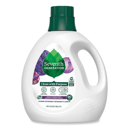 Natural Liquid Laundry Detergent, Fresh Lavender Scent, 135 oz Bottle, 4/Carton