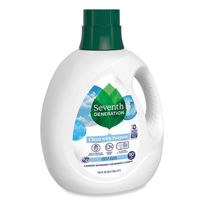 Natural Liquid Laundry Detergent, Fragrance-Free, 135 oz Bottle, 4/Carton