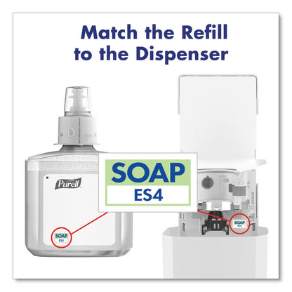 ES4 Soap Push-Style ES4 Dispenser, 1,200 mL, 4.88 x 8.8 x 11.38, White
