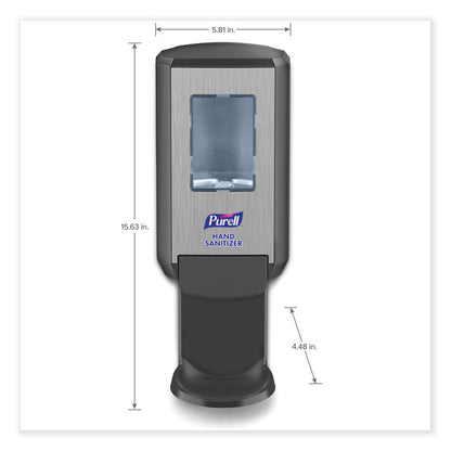 CS4 Hand Sanitizer Dispenser, 1,200 mL, 4.88 x 8.19 x 11.38, Graphite