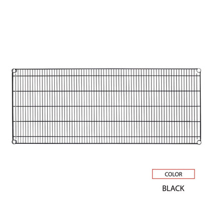 Industrial Wire Shelving Extra Wire Shelves, 48w x 24d, Black, 2 Shelves/Carton