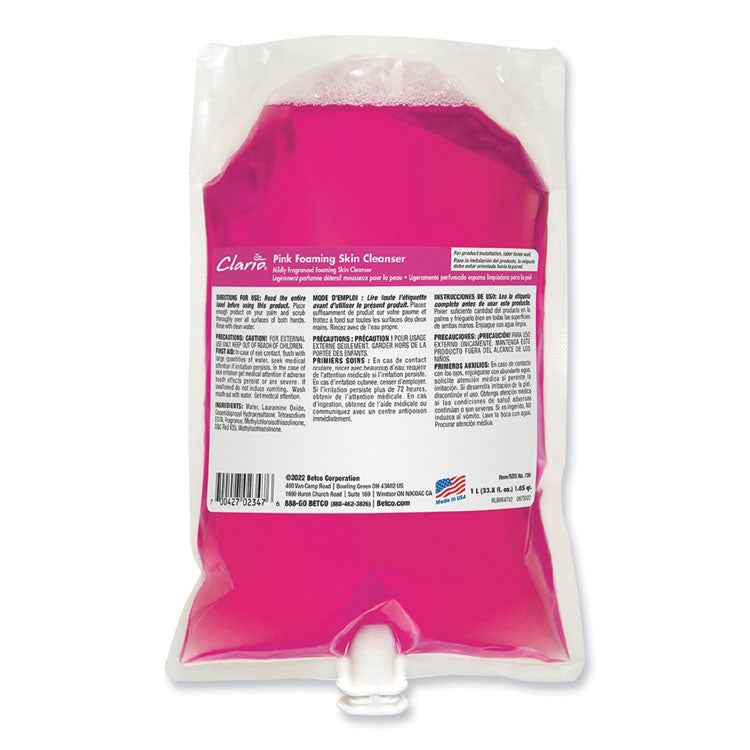 Pink Foaming Skin Cleanser Refill, Fresh Scent, 1,000 mL, 6/Carton