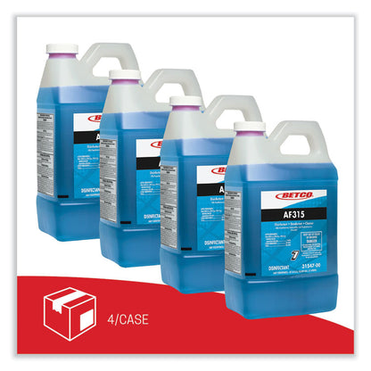 AF315 FastDraw Disinfectant Cleaner, Citrus Floral Scent, 2 L Bottle, 4/Carton