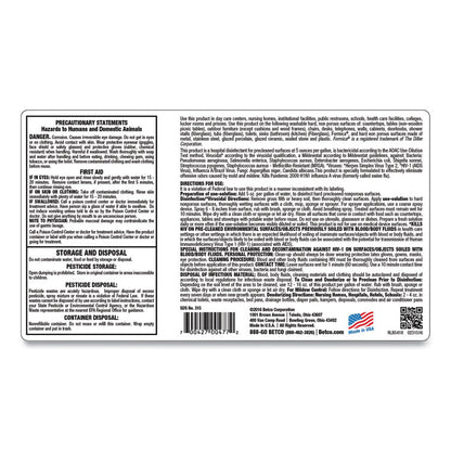 AF315 FastDraw Disinfectant Cleaner, Citrus Floral Scent, 2 L Bottle, 4/Carton