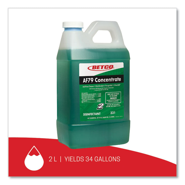 AF79 Acid-Free FastDraw Bathroom Cleaner Concentrate, Ocean Breeze Scent, 2 L Bottle, 4/Carton